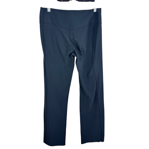 Nike Dri-Fit Black Straight Leg Mid Rise Athletic Pull On Leggings Size L Long - Picture 2 of 7